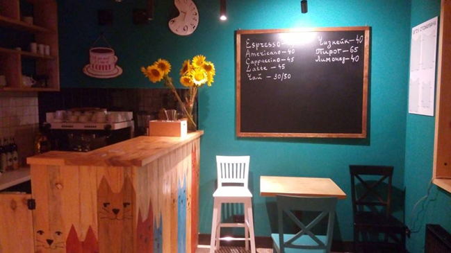 В Киеве открылось первое кафе для котэлюбителей
